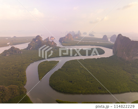 Sunset or sunrise light over sea,Amazing landscape colorful sky background Sunset or sunrise light over sea,Amazing landscape colorful sky background 114822229