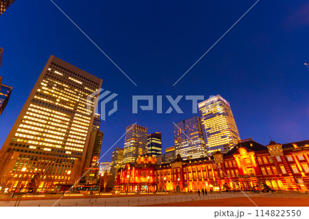 東京駅夜景 東京駅夜景 114822550
