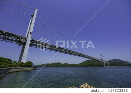 因島　因島大橋としまなみ海道　広島県尾道市 114823338