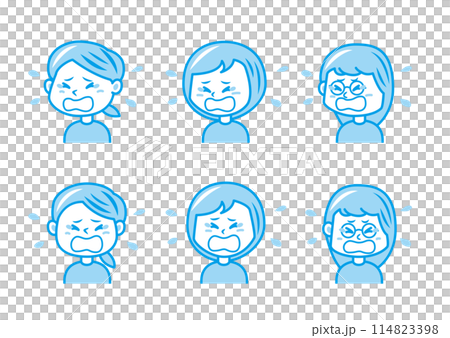 臉部表情插圖集 臉部表情插圖集 114823398