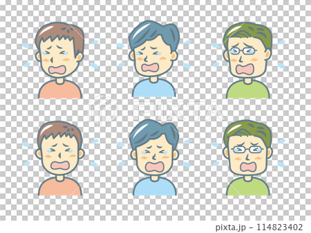 臉部表情插圖集 臉部表情插圖集 114823402