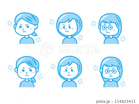 表情のイラストセット 114823411