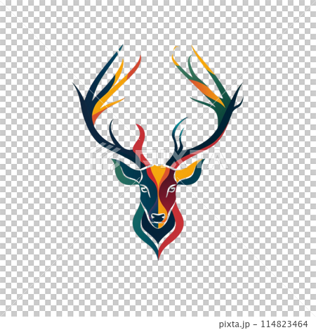 鹿のロゴマーク 鹿のロゴマーク 114823464