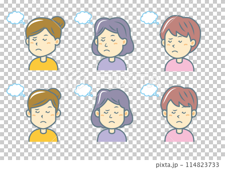 臉部表情插圖集 114823733