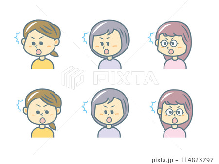表情のイラストセット 114823797