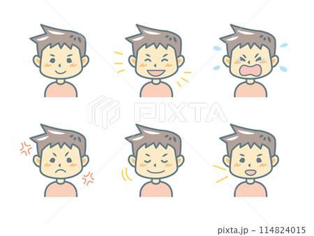 表情のイラストセット 表情のイラストセット 114824015