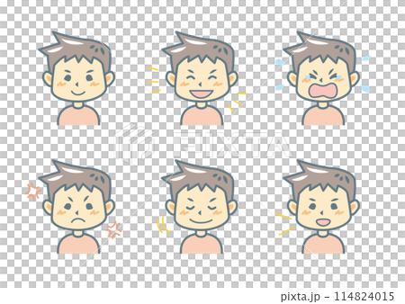 表情のイラストセット 表情のイラストセット 114824015