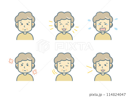 表情のイラストセット 114824047