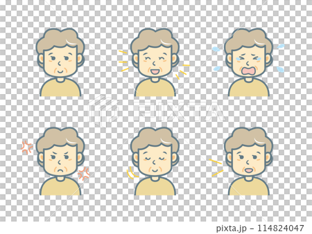 表情のイラストセット 114824047