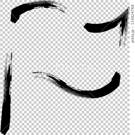 Brush-written business icon flag Brush-written business icon flag 114824768