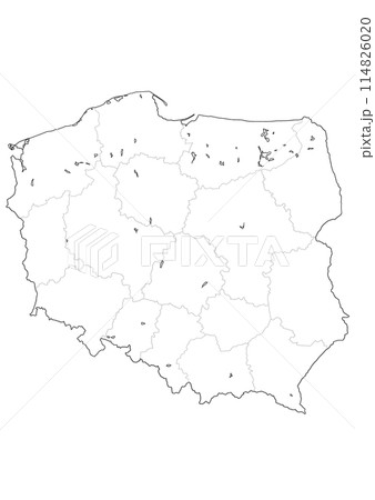 白地図　ポーランド 114826020