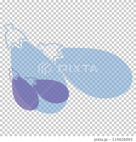 ナス - 手描き風 - 1:1 114826093