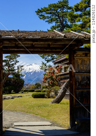 藤田記念庭園より望む岩木山 青森県 藤田記念庭園より望む岩木山 青森県 114826112