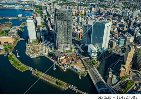(神奈川県)横浜みなとみらい 中区方面の眺め (神奈川県)横浜みなとみらい 中区方面の眺め 114827085