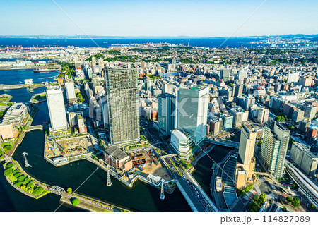 (神奈川県)横浜みなとみらい 中区方面の眺め (神奈川県)横浜みなとみらい 中区方面の眺め 114827089