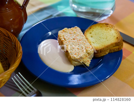 Asturian scorpionfish cake Asturian scorpionfish cake 114828160