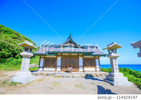 初夏の宗像大社 沖津宮 遙拝所 大島 福岡県宗像市 初夏の宗像大社 沖津宮 遙拝所 大島 福岡県宗像市 114829197