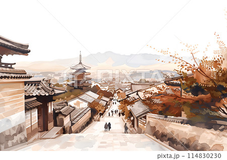 古都京都の観光風景-1 114830230