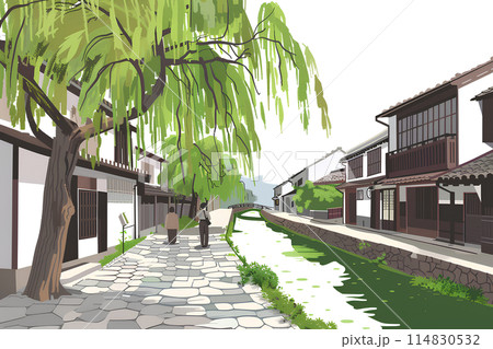 倉敷の美しい風景-1 倉敷の美しい風景-1 114830532