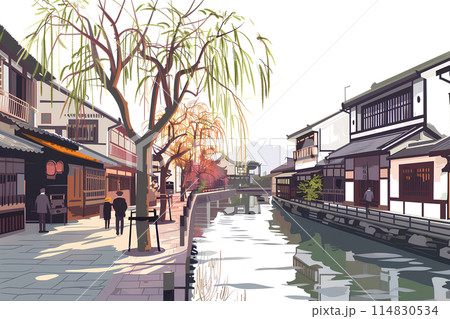 倉敷の美しい風景-1 倉敷の美しい風景-1 114830534