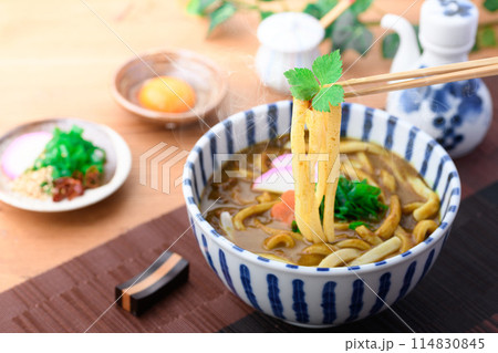 カレーうどん 極太麺 讃岐うどん 114830845
