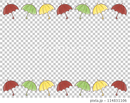Colorful umbrella frame 114831106