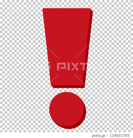 Exclamation Mark Cartoon illustration Red Exclamation Mark 114831705