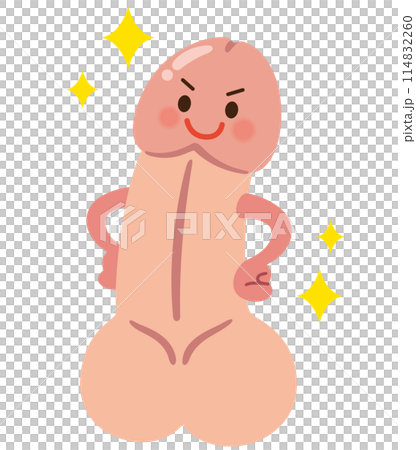 元気な男性器のキャラクター ペニス 元気な男性器のキャラクター ペニス 114832260