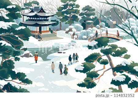 特別名勝 兼六園-4(冬) 特別名勝 兼六園-4(冬) 114832352