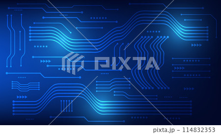 circuit board background with abstract blue futuristic lines circuit board background with abstract blue futuristic lines 114832353