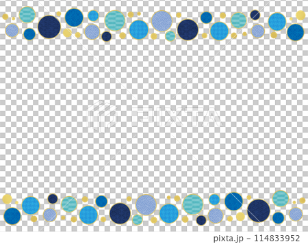 Japanese pattern polka dot frame Japanese pattern polka dot frame 114833952