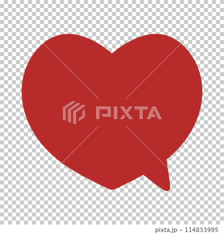 Red Heart Speech Bubble Doodle Speech Bubble Cute Speech And Text Bubble Cute Heart Dialog 114833995
