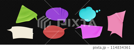 Grunge sticker in form of speech bubble. 114834361
