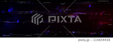 Glitch game effect tv screen with pixel texture Glitch game effect tv screen with pixel texture 114834438