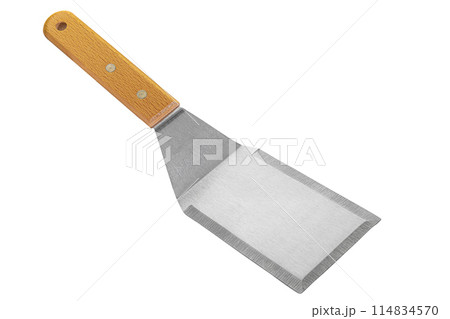 Barbecue and grill spatula bottle hook tongs tools set on White Background 114834570