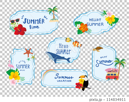 熱帶框架框架集 114834911