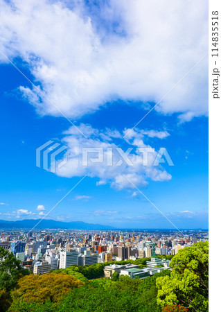 愛媛県松山市の町並み風景写真 114835518