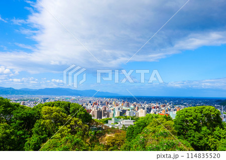 愛媛県松山市の町並み風景写真 114835520