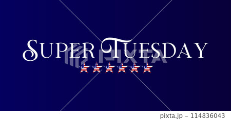 Patriotic Election Day Stylish American Flag Designs for Super Tuesday 114836043