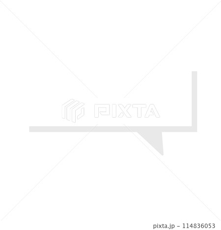 White Square Speech Bubble illustration Text bubble illustration Message Box Bubble Speak Bubble Concept illustration Color Square Speech Bubble 114836053