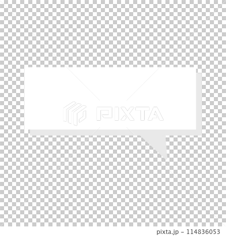 White Square Speech Bubble illustration Text bubble illustration Message Box Bubble Speak Bubble Concept illustration Color Square Speech Bubble 114836053