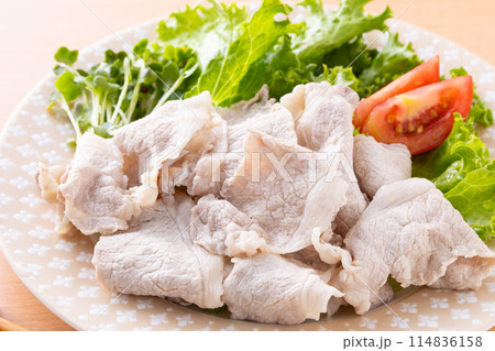 豚肉の冷シャブ 豚肉の冷シャブ 114836158