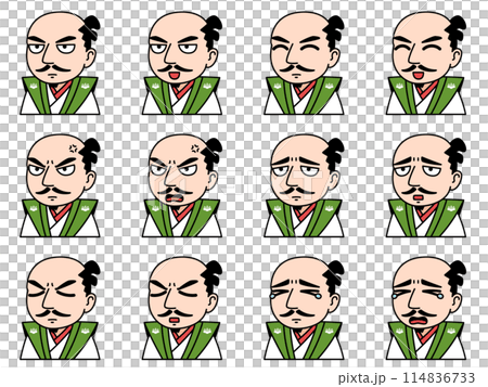 Oda Nobunaga illustration set 114836733