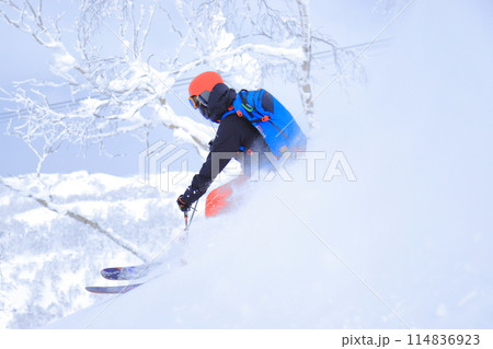 バックカントリースキー 114836923