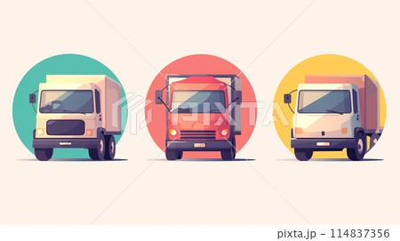 大型トラックのアイコン13 大型トラックのアイコン13 114837356