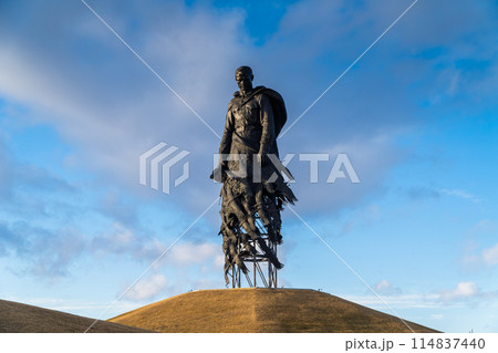 March 22, 2024. Russia. Rzhev. Rzhevsky Memorial to the Soviet soldier. March 22, 2024. Russia. Rzhev. Rzhevsky Memorial to the Soviet soldier. 114837440