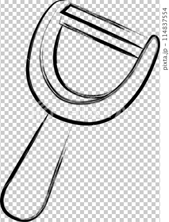 筆書き単品アイコン 皮むき器 筆書き単品アイコン 皮むき器 114837554