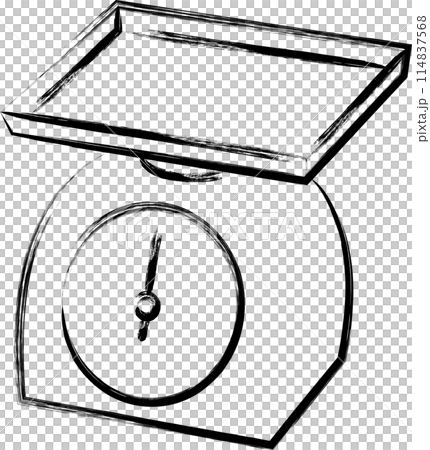 筆書き単品アイコン　計量器 114837568