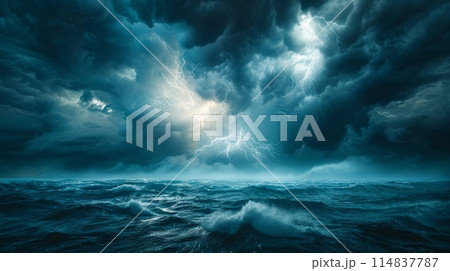 怪しい雲行きのイラスト素材 [114837787] - PIXTA