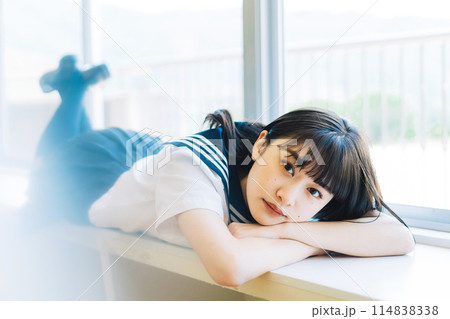 女子高生　ポートレート 114838338